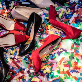Hochzeits Schuhe, Flitter & Confetti